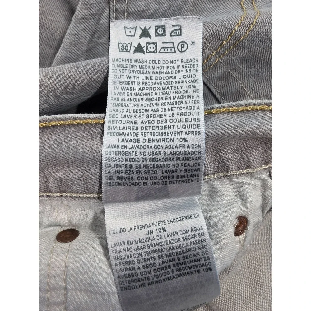 Levis 501 Mens Jeans 2012 Button fly Light Blue 42x36 Distressed Faded